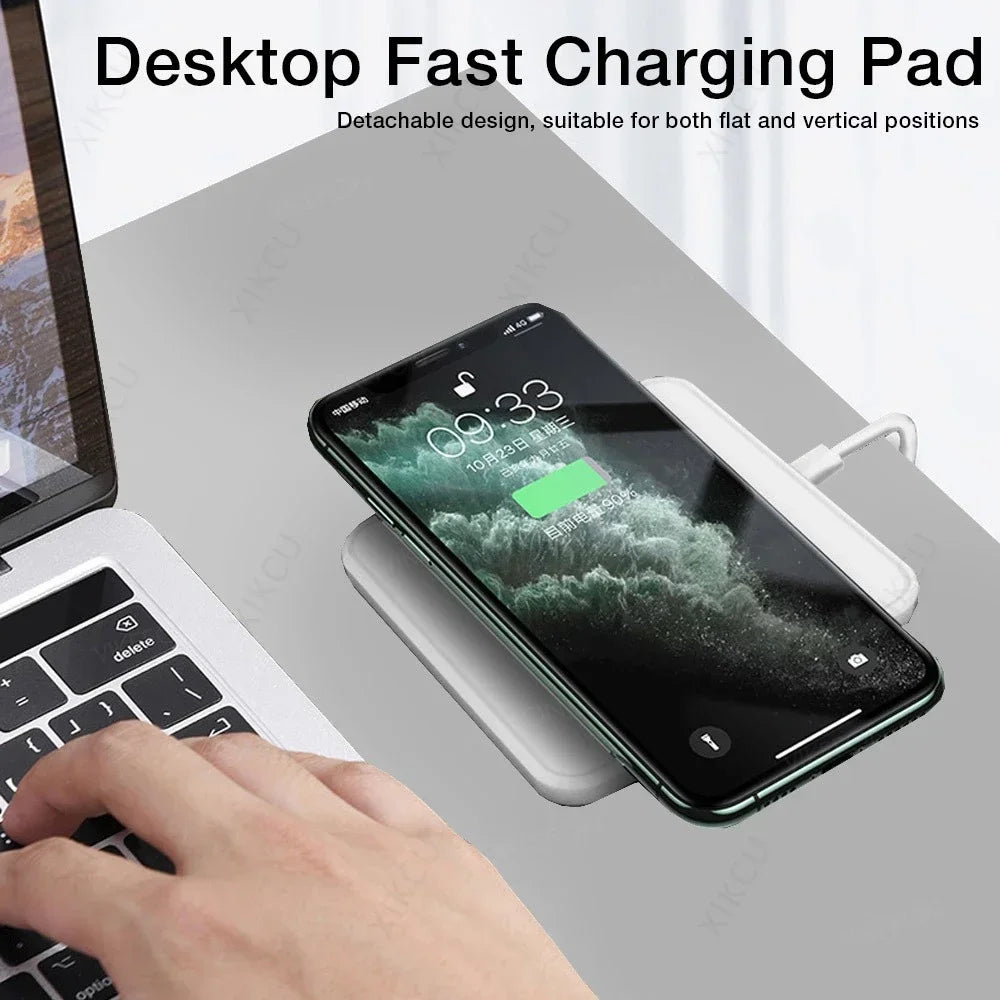 Desktop Phone Holder with Fast Wireless Charging Dock