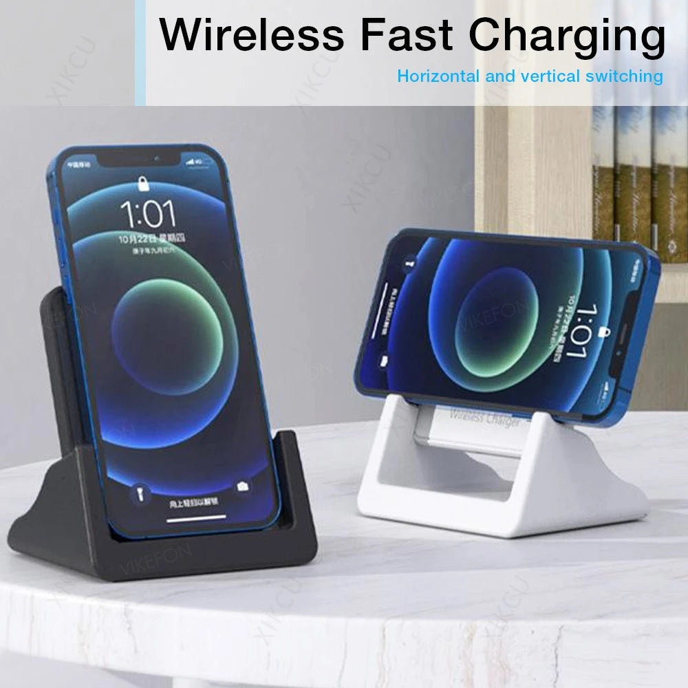 Desktop Phone Holder with Fast Wireless Charging Dock