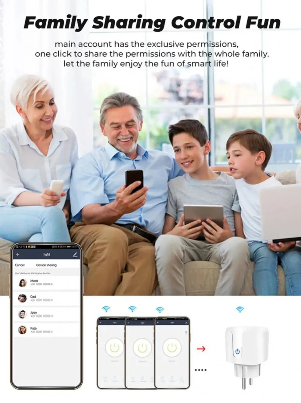 Smart Zigbee Plug EU – Voice Control & Power Monitor