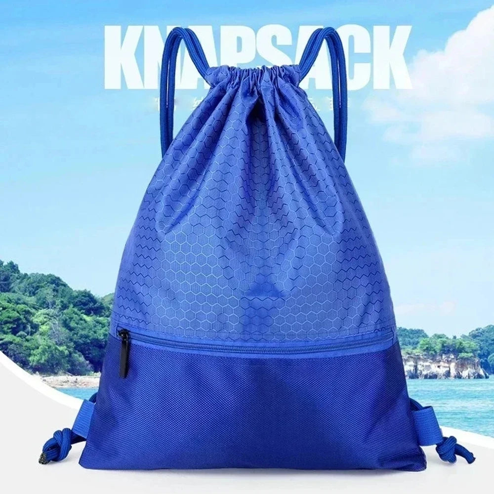 Drawstring Backpack Waterproof Drawstring Bag Simple Backpack For Sports And Fitness Student Basketball Bag Storage Football Bag