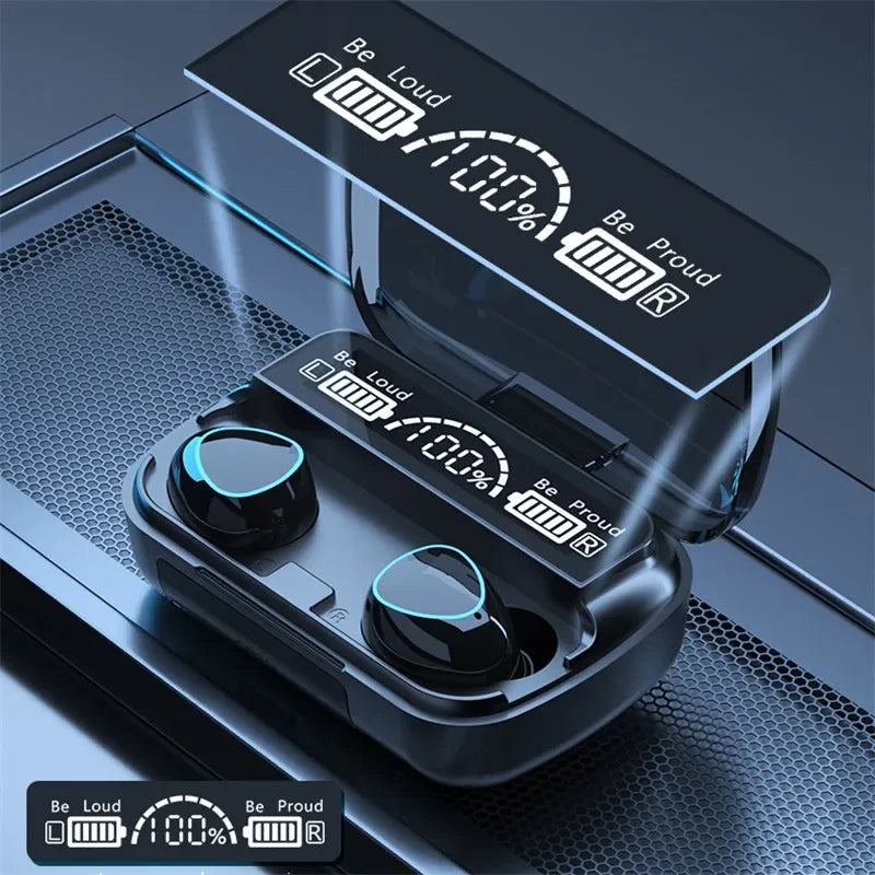 M10 Bluetooth Headphones – 9D Sound, Waterproof & Wireless