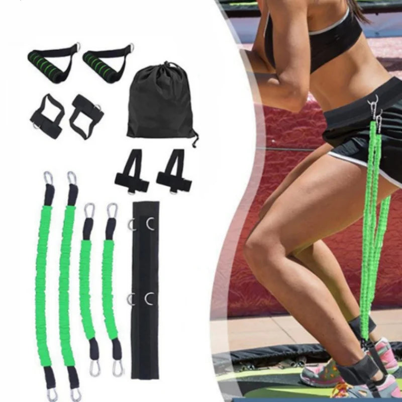 Wholesale Good Quality 150 Pounds Basketball Jump Boxing Agility Fitness Bounce Trainer Pull Rope Elastic Resistance Band