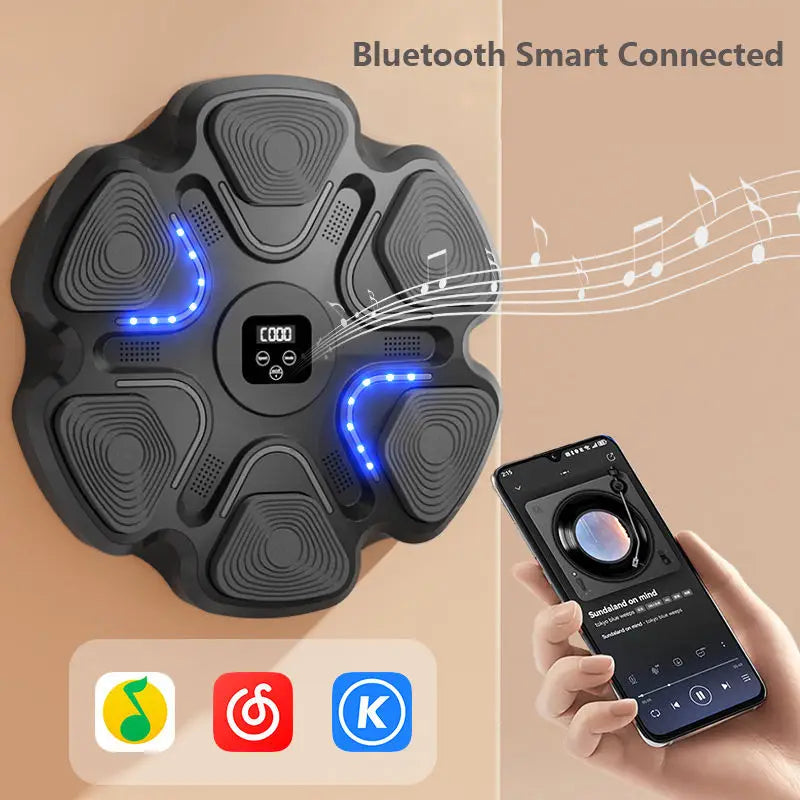 Glow & Punch: Intelligent Music Boxing Machine for Home
