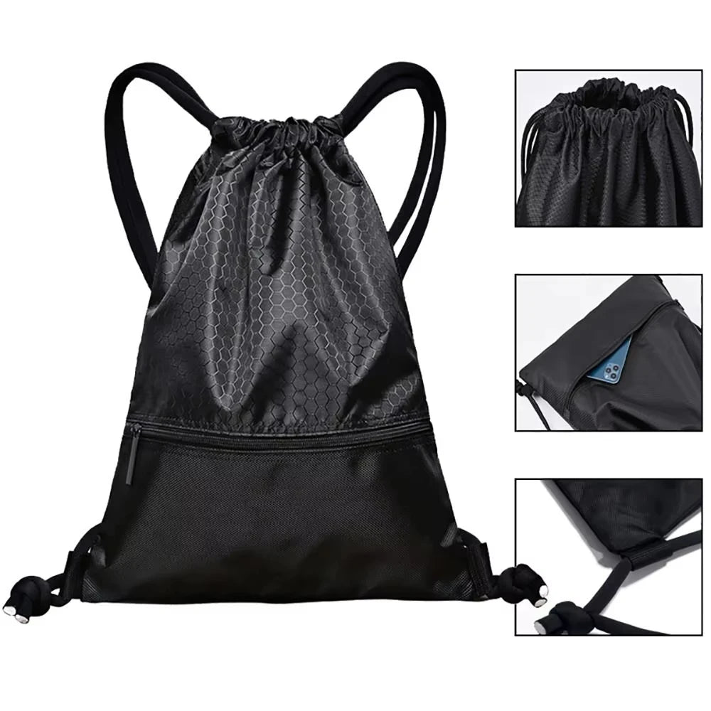 Drawstring Backpack Waterproof Drawstring Bag Simple Backpack For Sports And Fitness Student Basketball Bag Storage Football Bag