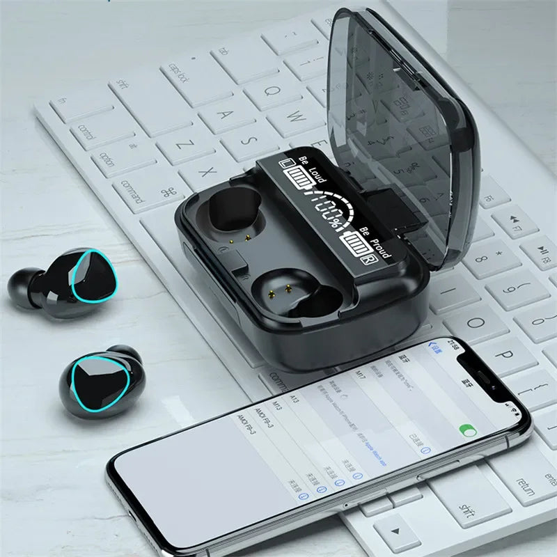 M10 Bluetooth Headphones – 9D Sound, Waterproof & Wireless