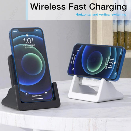 Desktop Phone Holder with Fast Wireless Charging Dock