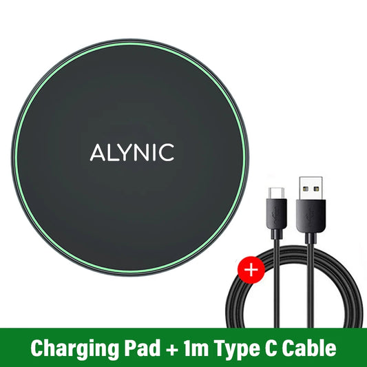 Fast 30W Wireless Charging Dock for Phones & Tablets
