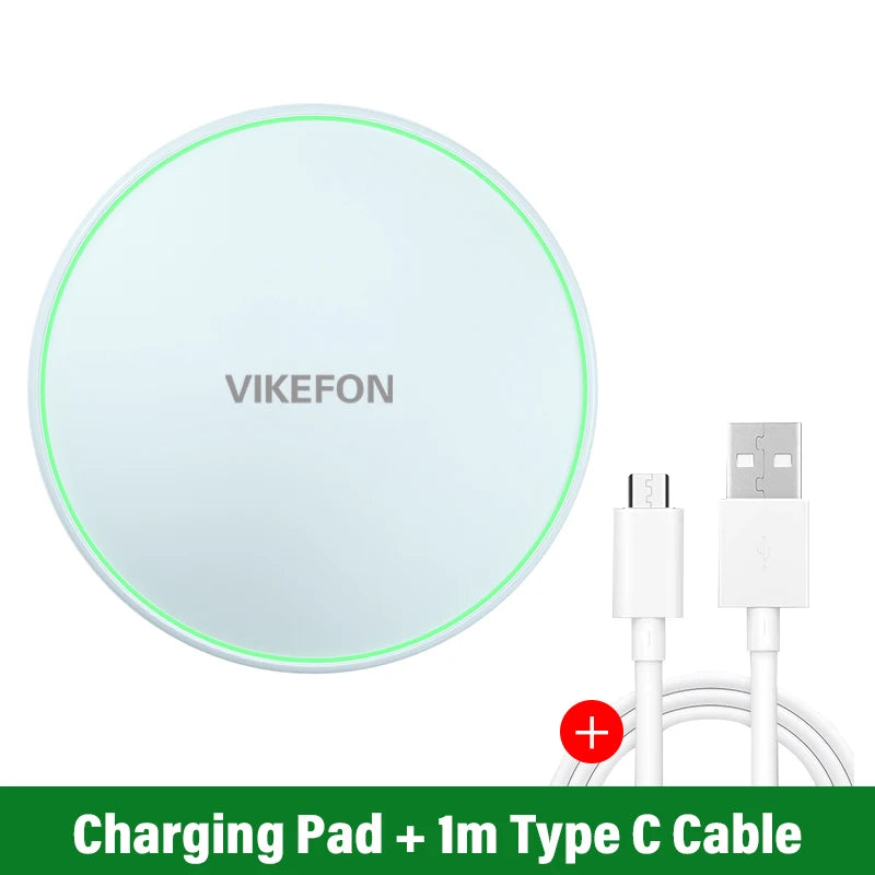 Fast 30W Wireless Charging Dock for Phones & Tablets