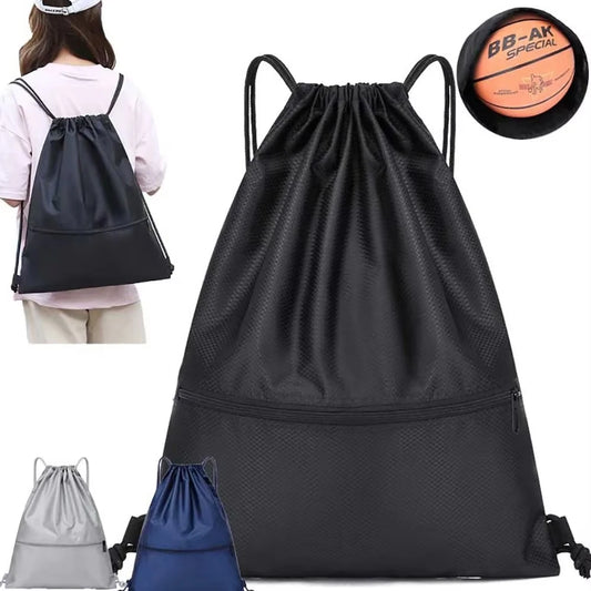 Drawstring Backpack Waterproof Drawstring Bag Simple Backpack For Sports And Fitness Student Basketball Bag Storage Football Bag