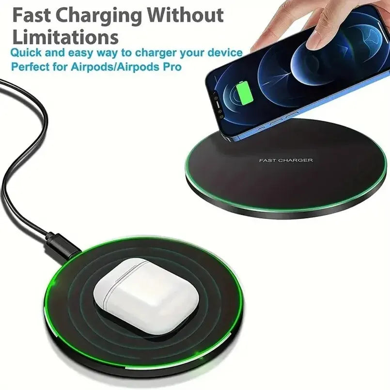 Fast 30W Wireless Charging Dock for Phones & Tablets